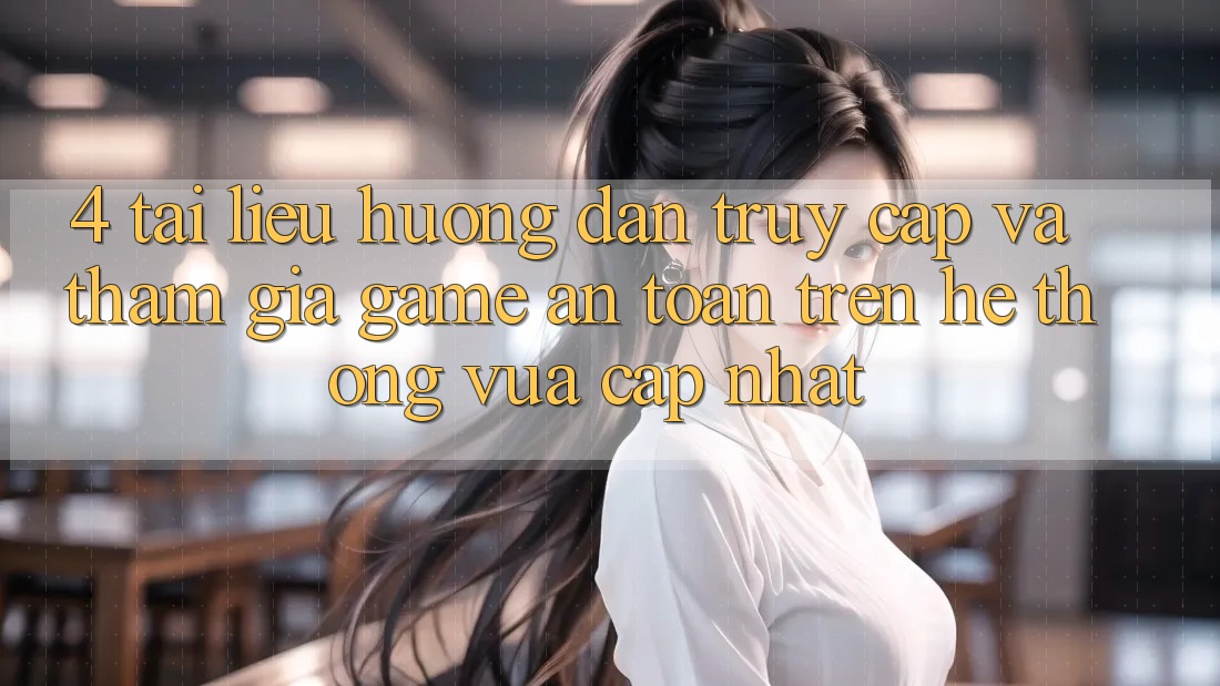 4. Tài liệu hướng dẫn Truy Cập Và Tham Gia Game An Toàn Trên Hệ thống Vừa cập nhật