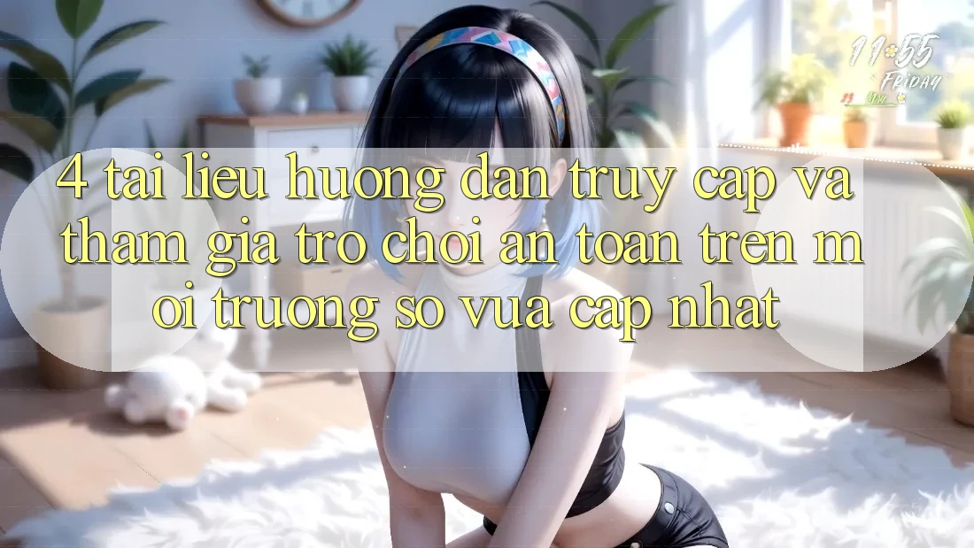 4. Tài liệu hướng dẫn Truy Cập Và Tham Gia Trò chơi An Toàn Trên Môi trường số Vừa cập nhật