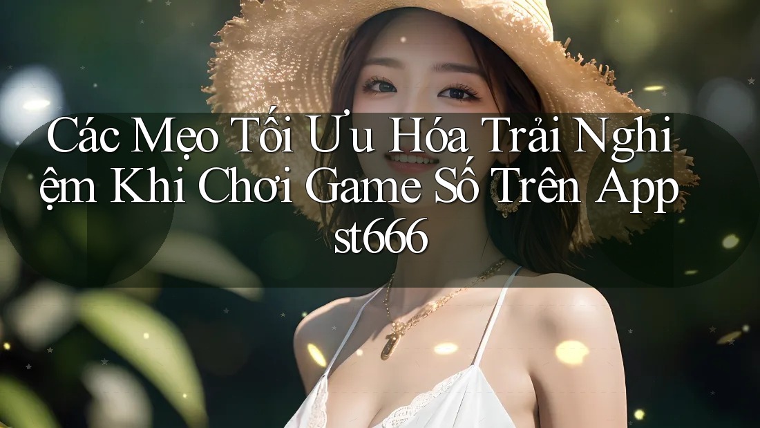 Các Mẹo Tối Ưu Hóa Trải Nghiệm Khi Chơi Game Số Trên App st666