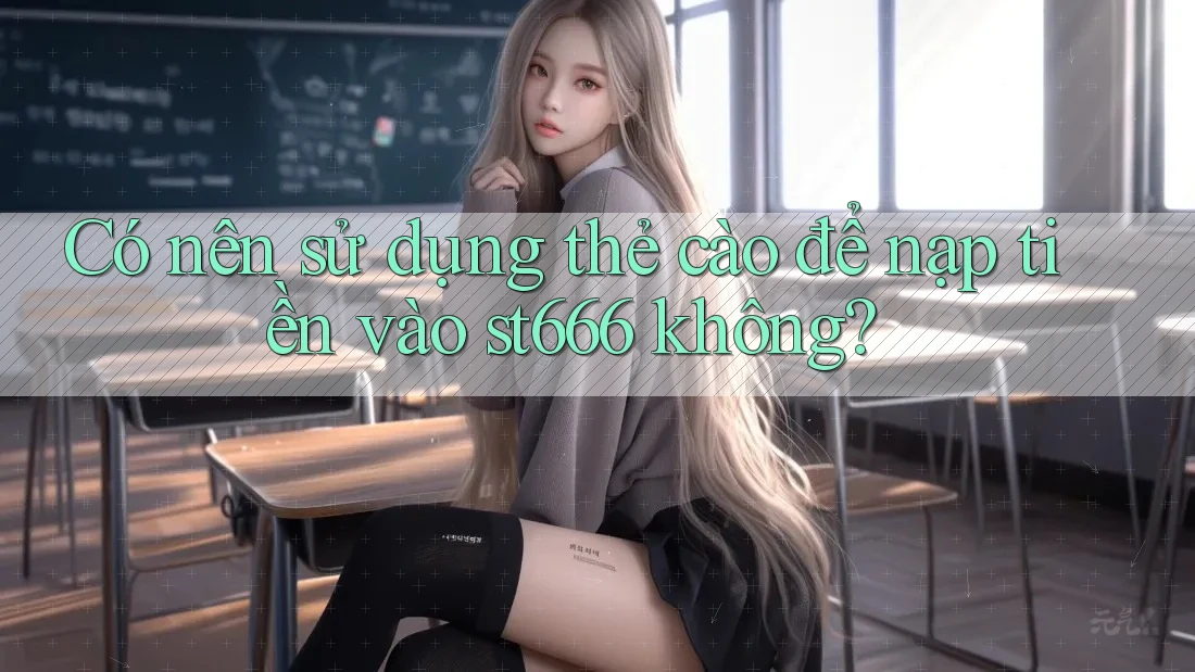 Có nên sử dụng thẻ cào để nạp tiền vào st666 không?