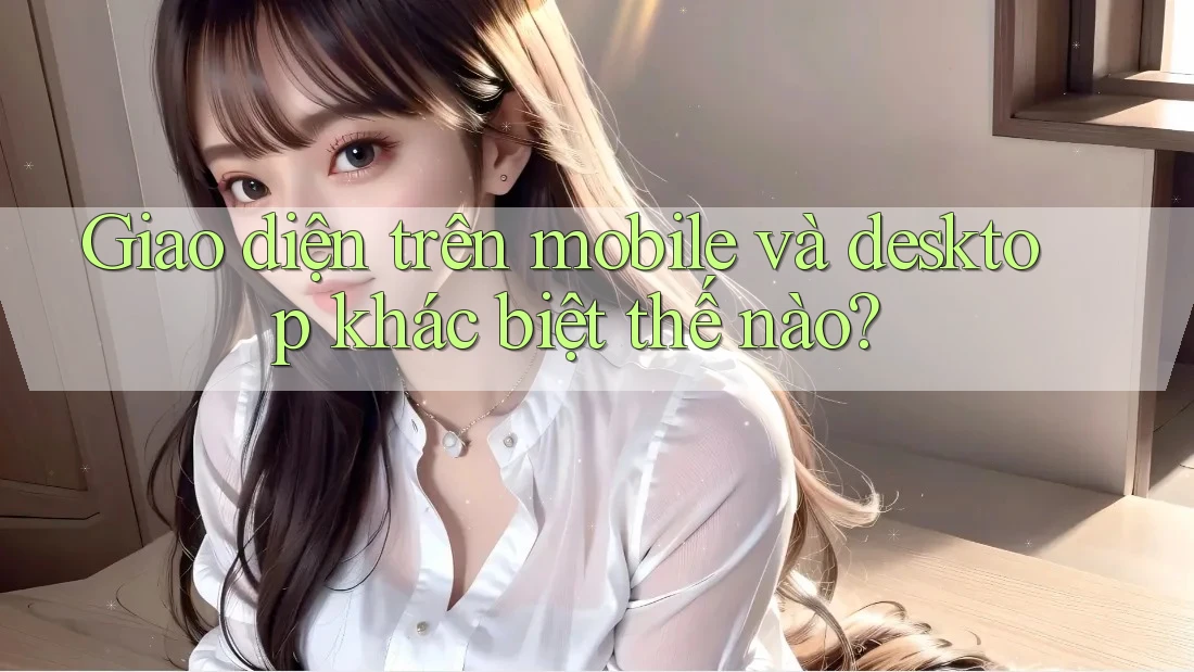 Giao diện trên mobile và desktop khác biệt thế nào?