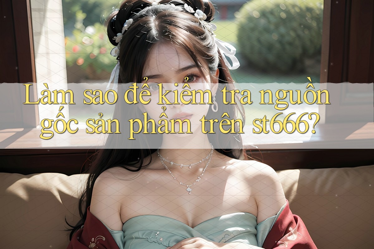 Làm sao để kiểm tra nguồn gốc sản phẩm trên st666?