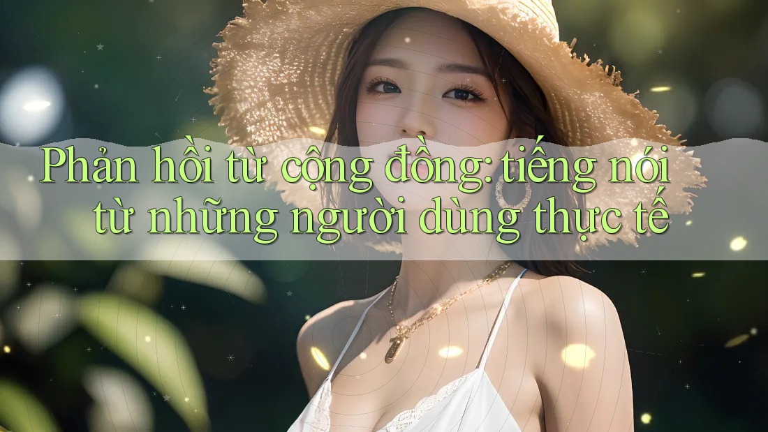 Phản hồi từ cộng đồng: tiếng nói từ những người dùng thực tế Phản hồi từ cộng đồng: tiếng nói từ những người dùng thực tế