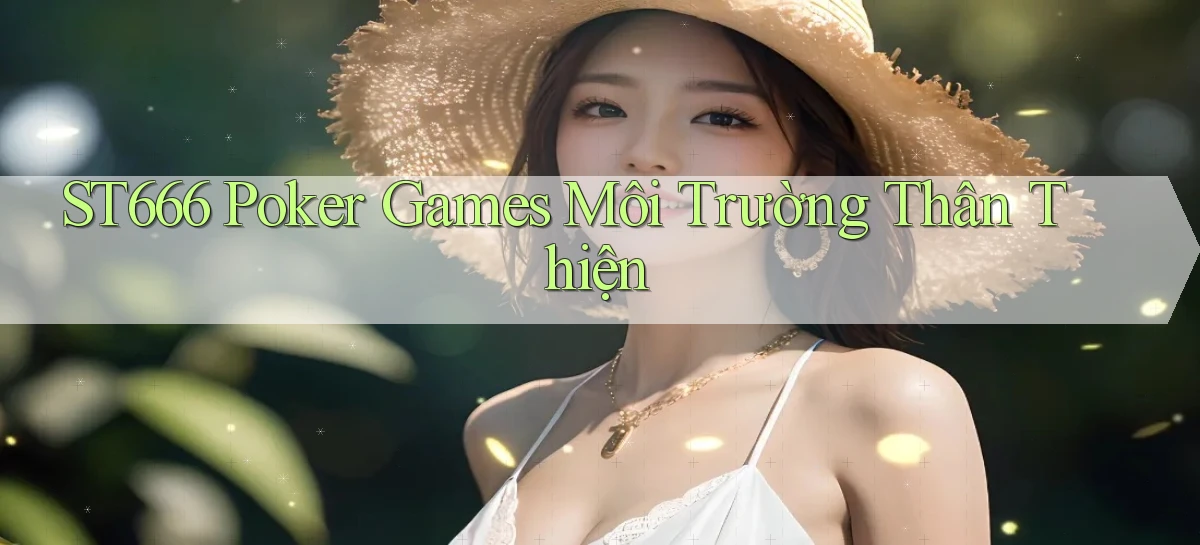 st666  poker games môi trường thân thiện