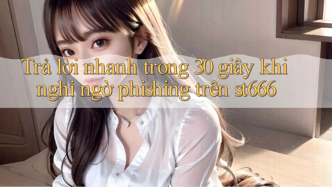Trả lời nhanh trong 30 giây khi nghi ngờ phishing trên st666