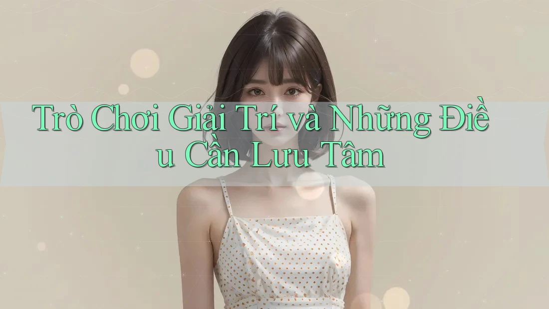 Trò Chơi Giải Trí và Những Điều Cần Lưu Tâm